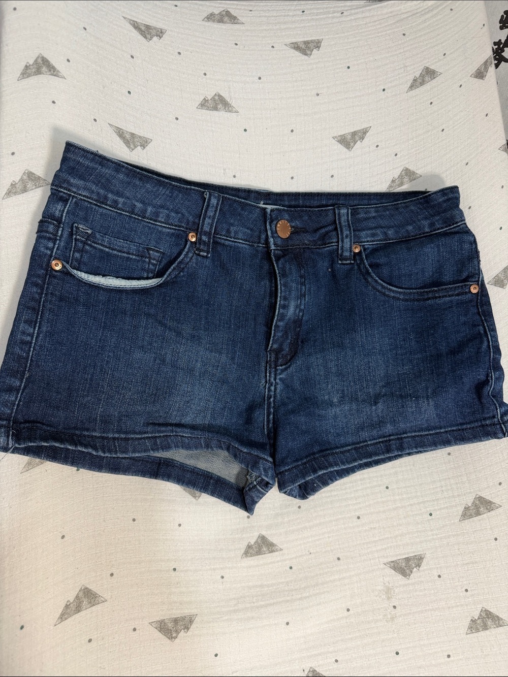 Forever 21 Dark Indigo Denim Jean Shorts